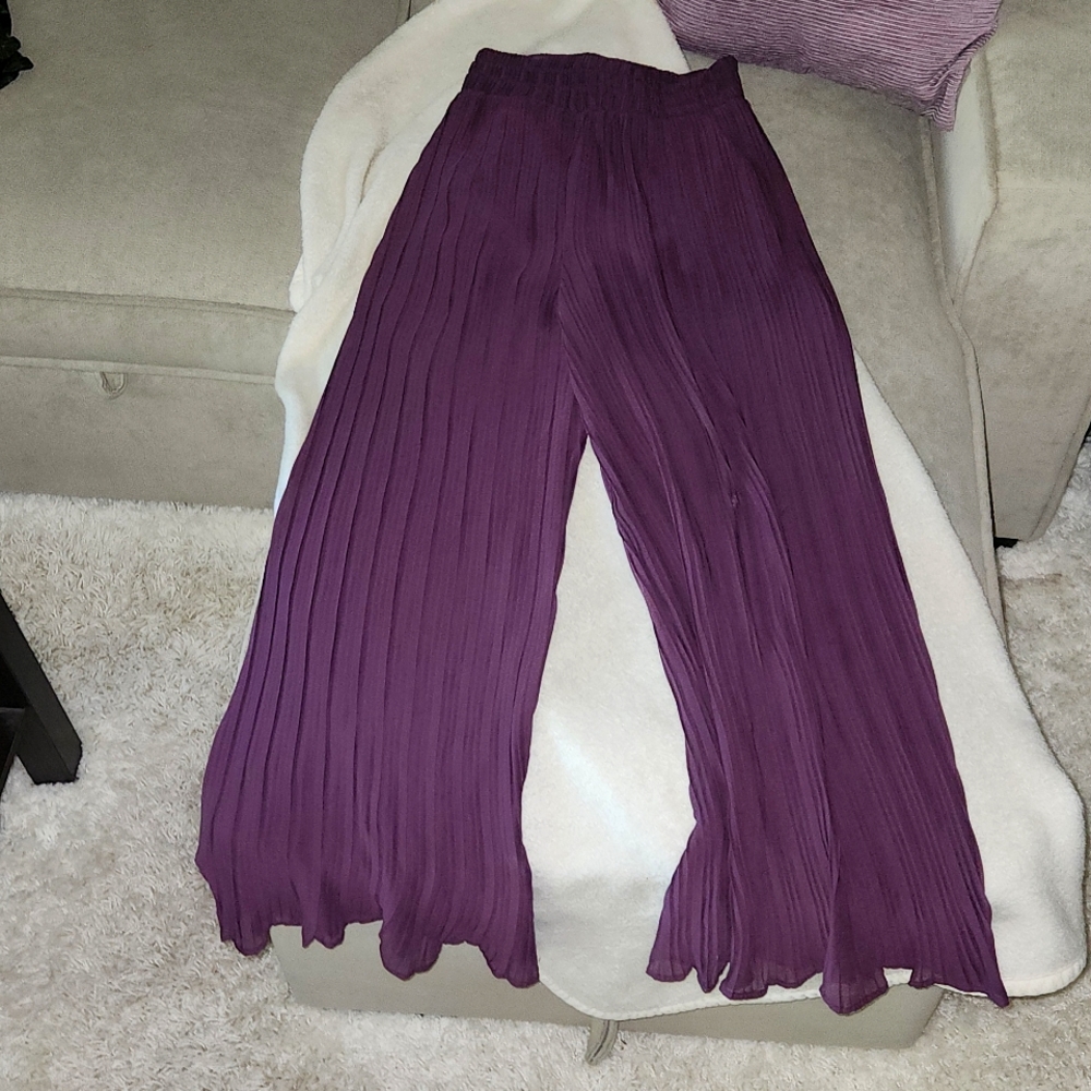 Purple Palazzo Pants